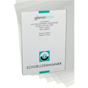 Ontwerpblok Schoellershammer A4 60-65gr transparant 50vel