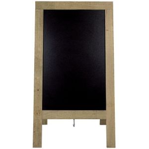 Stoepbord Securit 72x131x4cm steigerhout