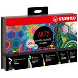 Creative set Stabilo 77/6 Arty colorful creative pastel mix