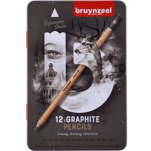 Grafietpotloden Bruynzeel Expression blik 12 stuks