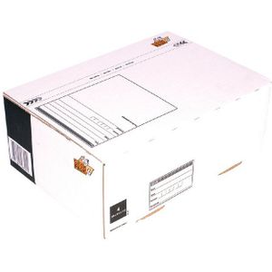 Postpakketbox 4 CleverPack 305x215x110mm wit pak à 25 stuks