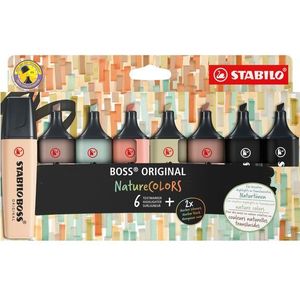 Markeerstift STABILO Boss 70/8 nature colors etui à 8 stuks