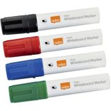 Viltstift Nobo whiteboard Glide schuin assorti 10mm 4stuks