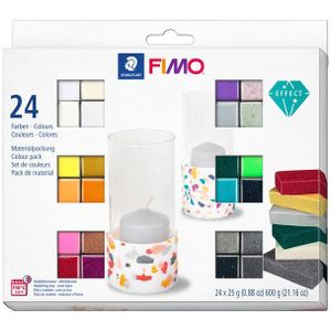 Klei Fimo effect colour pak à 24 kleuren