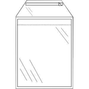Envelop CleverPack akte B4 245x350mm zelfklevend transparant pak à 50 stuks