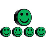 Magneet smiley 35mm groen