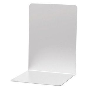 Boekensteun MAUL aluminium 16x15x21cm set 2 zilver