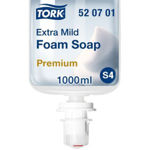Handzeep Tork S4 foam extra mild geurvrij allergievriendelijk 1000ml 520701