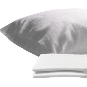 Molton kussensloop 60 x 70 cm (set van 2 stuks) Hotelsluiting