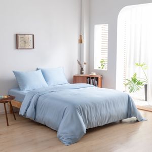 Bamboe Premium dekbedovertrek Blauw-200 x 200 cm