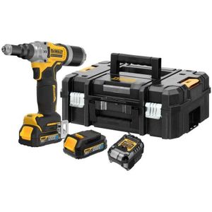 DeWalt DCF414E2GT-QW Accu Klinknagelpistool - 6,4 mm - XR 18V - 2x 1,7Ah Accu's + Lader - In Koffer