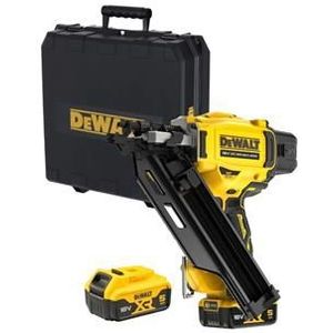 DeWALT 18V snoerloze spijkermachine 2x5Ah, lader, koffer DCN930P2