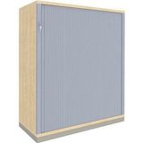 fm Sidney Rollladenschrank silber, königsahorn 2 Fachböden 80,0 x 44,2 x 113,3 cm