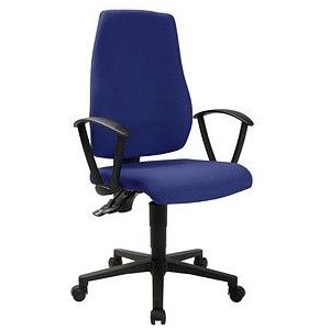 Topstar Bürostuhl MAXX 500, M500RG26 Stoff blau, Gestell schwarz