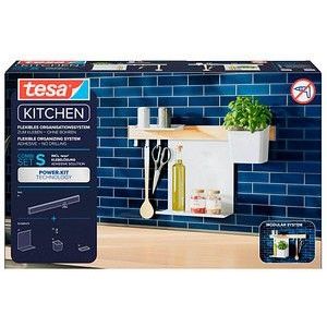 tesa Küchen-Organizer Kombi Set S weiß 60,0 x 15,0 x 34,0 cm