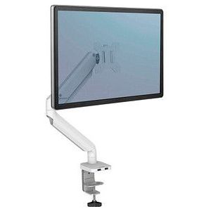Fellowes Monitor-Halterung Platinum Series 8056201 weiß für 1 Monitor, Tischklemme, Tischbohrung