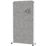 MAUL Akustik-Trennwand MAULcocoon  9701102, dunkelgrau 100,0 x 182,0 cm mit Rollen