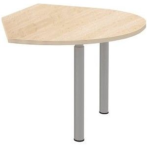 röhr Anbautisch höhenverstellbar Techno ahorn, silber freiform 104,0 x 126,5 x 68,0 - 82,0 cm