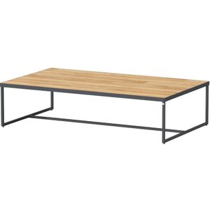 4Seasons Strada bijzettafel teak naturel, 120 x 70 x 30 cm aluminium poten