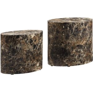 VerkoopKoorts salontafel bruin set van 2