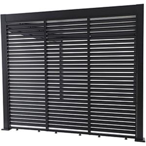 MWH Lino lamellenwand 272,5x6x235 cm mat grijs