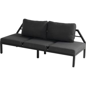 Hartman Eva Lounge Bank Zwart/Mid Grey Sunbrella
