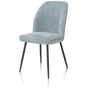 Henders & Hazel - Leonidas - Eetkamerstoel - Stof Rivas - Metalen Frame