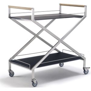 Solpuri Trolley One Bar Cart Stainless Steel