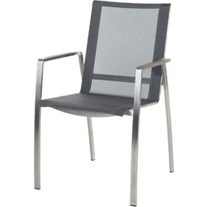 2 Set Diamond Garden VenetiÃ« Stapelstoel Roestvrij Staal/Textilene