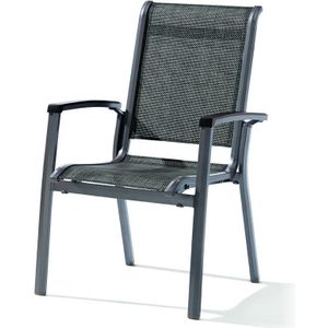 2 Set Sieger Calvi Stapelstoel Aluminium/textileen