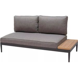 ScanCom Topaz 2-zitsbank aluminium/teak