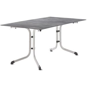 Sieger Boulevard-klaptafel Polytec 160x90 cm aluminium