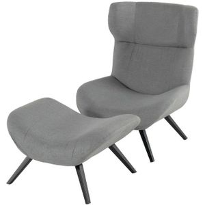 Mooi Wonen Elin Oorfauteuil inclusief Voetenbank