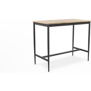 Niehoff Luna bartafel aluminium/teak 135x70 cm