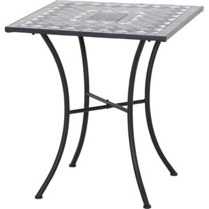 Siena Garden Como Bistrotafel 64x64x71 cm Staal/zwart