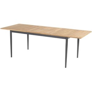 Hartman Silencio Eettafel Xerix/Natuurlijk Teak Aluminium 220x100 cm