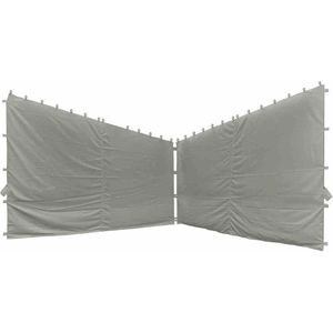 Zijpanelen - Berlino - Tuinhuisje - Lichtgrijs - Polyester 160g/m² - Rits en Klittenband