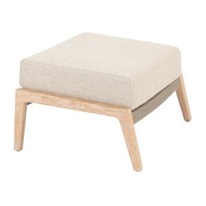 4SO - Julia Voetenbank - Brushed Teak - Inclusief Kussen