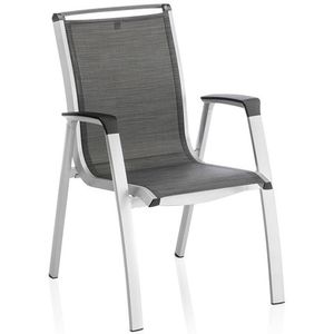 2 Set Kettler Forma II stapelbare aluminium tuinstoel met outdoorstof