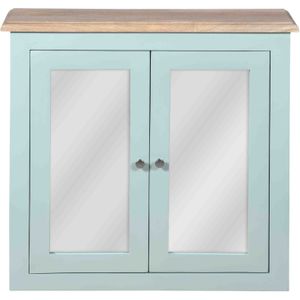 Carla&Marge Romantic Times Spiegelschrank Mangoholz/Schlifgrün