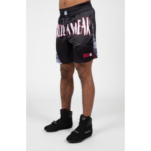 Gorilla Wear Clayton Boxing Shorts - Zwart/Rood - L