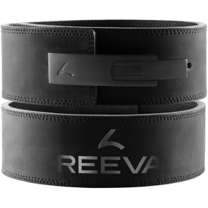 Reeva Lifting Belt van Nubik Leer - Zwarte RVS Gesp - 13 mm - M