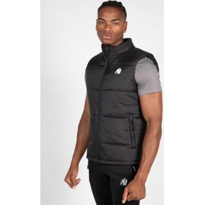Gorilla Wear Irvine Puffer Vest - Bodywarmer - Zwart - XL