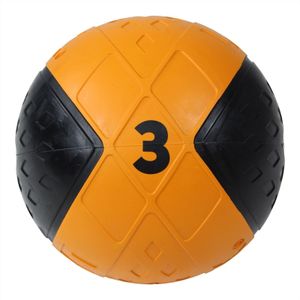 Lifemaxx LMX Medicijn Bal - Medicine Ball - 3 kg - Zwart/Oranje