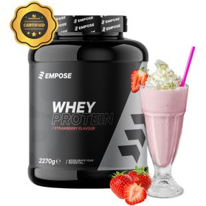 Empose Nutrition Whey Protein - Eiwit Poeder - Aardbei - 2270 gram
