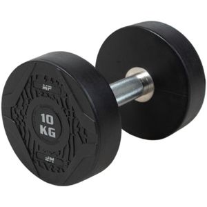 Muscle Power Ronde Dumbbell - Rubber - Per stuk - 10 kg