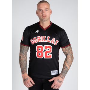 Gorilla Wear San Mateo T-shirt - Zwart/Rood - 2XL