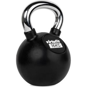 VirtuFit Kettlebell - Rubber/Chroom - 16 kg