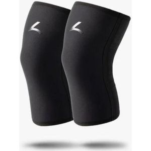 Reeva Powerlifting Knee Sleeves - Knie Bandages - 7 mm - Zwart