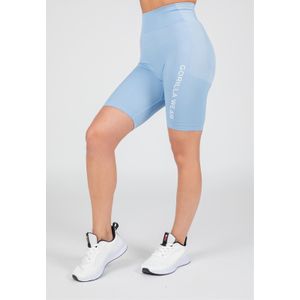 Gorilla Wear Selah Seamless Cycling Shorts - Lichtblauw - L/XL